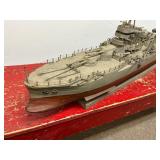 USS Texas Battleship Wood Model