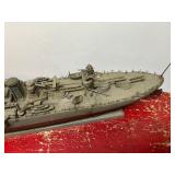 USS Texas Battleship Wood Model