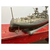 USS Texas Battleship Wood Model