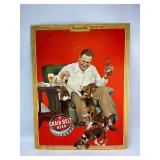 1943 Minneapolis Brewing Co. Grain Belt Beer Cardboard Standup Store Display