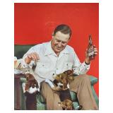 1943 Minneapolis Brewing Co. Grain Belt Beer Cardboard Standup Store Display