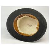 Antique Beaver Fur Black Top Hat