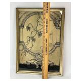 Framed Original Art - Jester with Pumpkin - Signed Johnson