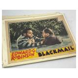 Four Edward G. Robinson Blackmail Movie Poster Cards