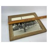 Framed Photo of the Budweiser Clydesdale Horses in St. Paul MN.