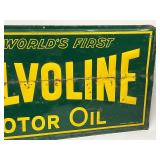 Vintage Valvoline Motor Oil Metal Sign