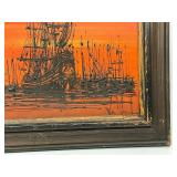 Original Mid Century Modern Painting by Van Gaard