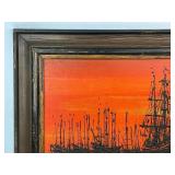 Original Mid Century Modern Painting by Van Gaard