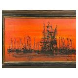 Original Mid Century Modern Painting by Van Gaard