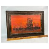 Original Mid Century Modern Painting by Van Gaard