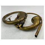 Two Brass Antique Car Horns