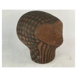 Tribal Native Clay Head Sculpture - Heavy - Origin Unknown