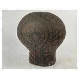 Tribal Native Clay Head Sculpture - Heavy - Origin Unknown