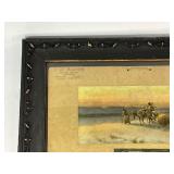 Framed 1911 Calendar J. H. Baxter Scenic Artist Winnipeg, MAN.