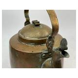 Antique Copper Tea Kettle Pot Lot  2