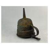 Antique Copper Oil Funnel with Thumb Stopper