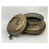 Antique Middle Eastern Copper Mamluk-Style Hamam Sandigi Box
