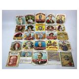 25 Antique Cigar Box Labels Lot 1