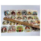 24 Antique Cigar Box Labels Lot 2