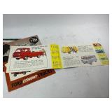 Vintage 1952, 1953, & 1961 Ford Truck Catalog Mailer Brochure Advertisement Lot