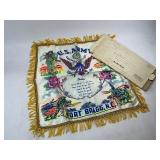 U.S. Army Fort Bragg, NC. Sister Silk Pillow Cover