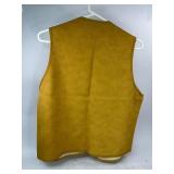 Vintage Gold Grain Belt Suede Vest