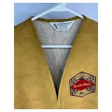 Vintage Gold Grain Belt Suede Vest