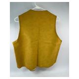 Vintage Gold Grain Belt Suede Vest
