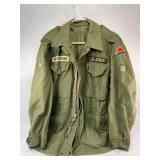 Vintage Army Jacket with Patches