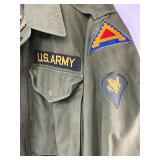 Vintage Army Jacket with Patches