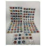 1984 Fun Foods Baseball Buttons Complete 133 Button Pinback Set