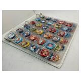 1984 Fun Foods Baseball Buttons Complete 133 Button Pinback Set