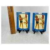 Pair of Vintage Pin-up Girl Decals