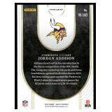 Jordan Addison RC Silver Holo 2023 Panini Select Neon Icons #NI-JAD Minnesota Vikings  Football Card