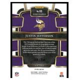 Justin Jefferson 204/259 RWB Refractor 2023 Panini Select Tri-Color Prizms #65 Minnesota Vikings  Football Card
