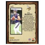 J.J. McCarthy RC 2024 Panini Mosaic Notoriety #21 Minnesota Vikings  Football Card