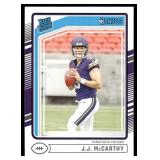 J.J. McCarthy RC 2024 Donruss #303 Minnesota Vikings  Football Card