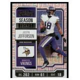 Justin Jefferson Silver 2023 Panini Contenders Season Ticket #67 Minnesota Vikings  Football Card
