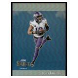 Justin Jefferson Silver Holo Prizm 2023 Panini Select Score Throwback #STW-JJE Minnesota Vikings  Football Card