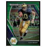 Tom Brady 2021 Panini Prizm Draft Picks Collegiate Green #6 Michigan Wolverines  Football Card