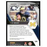 Tom Brady 2021 Panini Prizm Draft Picks Collegiate Green #6 Michigan Wolverines  Football Card