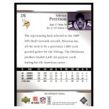 Adrian Peterson RC 2007 Upper Sport Decks #279 Minnesota Vikings  Football Card