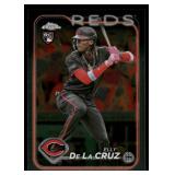 Elly De La Cruz RC 2024 Topps Chrome #44 Cincinnati Reds  Baseball Card