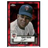 Tony Oliva 55/100 2024 Topps Chrome Ruby Bowman Chrome Green Refractors #593 Minnesota Twins  Baseball Card
