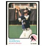 Hank Aaron 1973 Topps #100 Atlanta Braves  Baseball Card