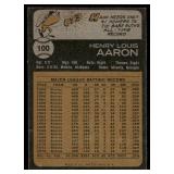 Hank Aaron 1973 Topps #100 Atlanta Braves  Baseball Card