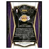 LeBron James 2020 Panini Select Wave Refractor #113 Los Angeles Lakers  Basketball Card