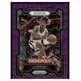 Ja Morant 2023 Panini Prizm Monopoly Purple Wave Refractor #44 Memphis Grizzlies  Basketball Card
