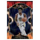 James Wiseman RC 2020 Panini Select 3 Color Shimmer Prizm #62 Golden State Warriors  Basketball Card
