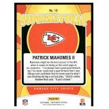 Patrick Mahomes II 2023 Panini Contenders Supernatural Insert #10 Kansas City Chiefs  Football Card